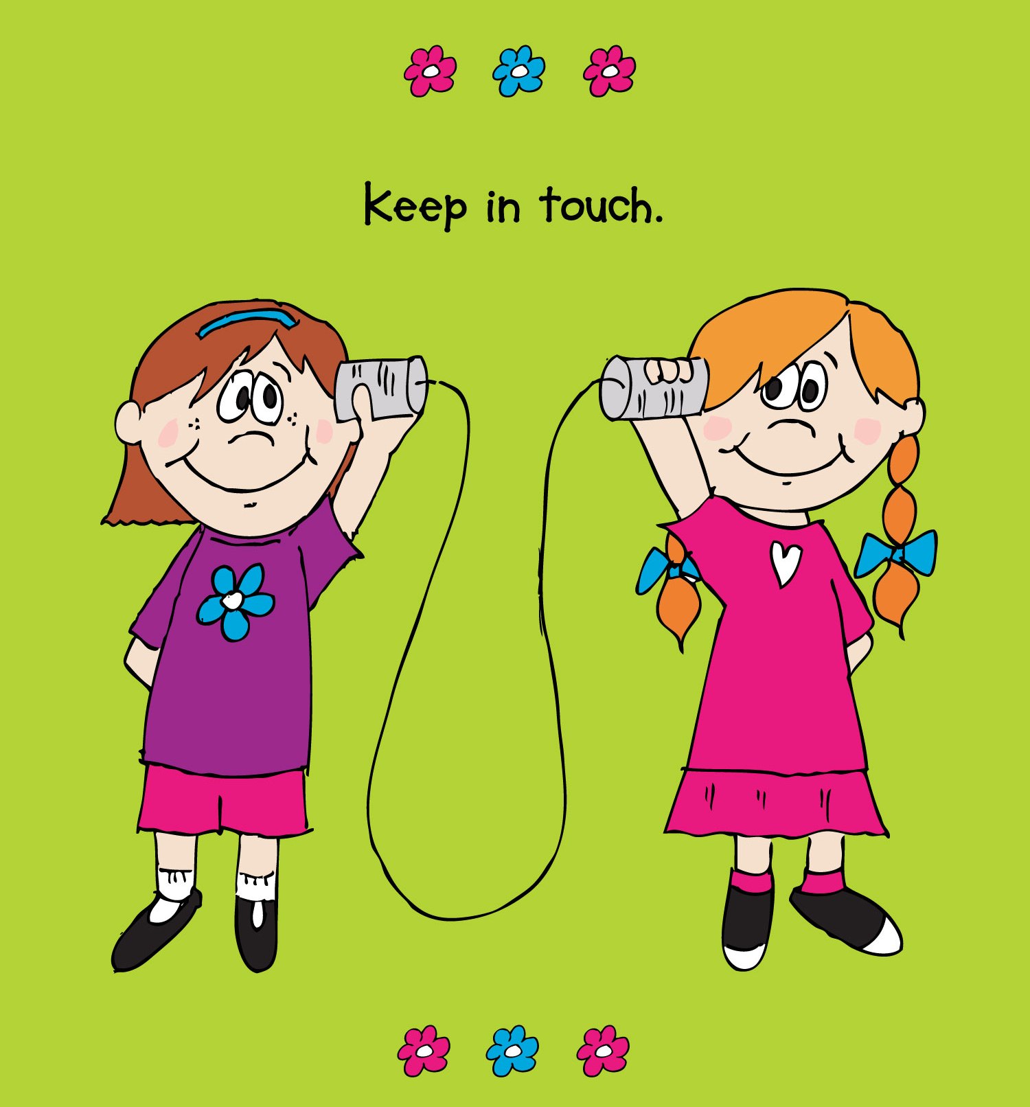 keep in touch girls graphic